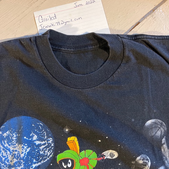 Vintage 90s Nike Air Michael Jordan Space Jam single stitch super rare tee - Picture 11 of 12